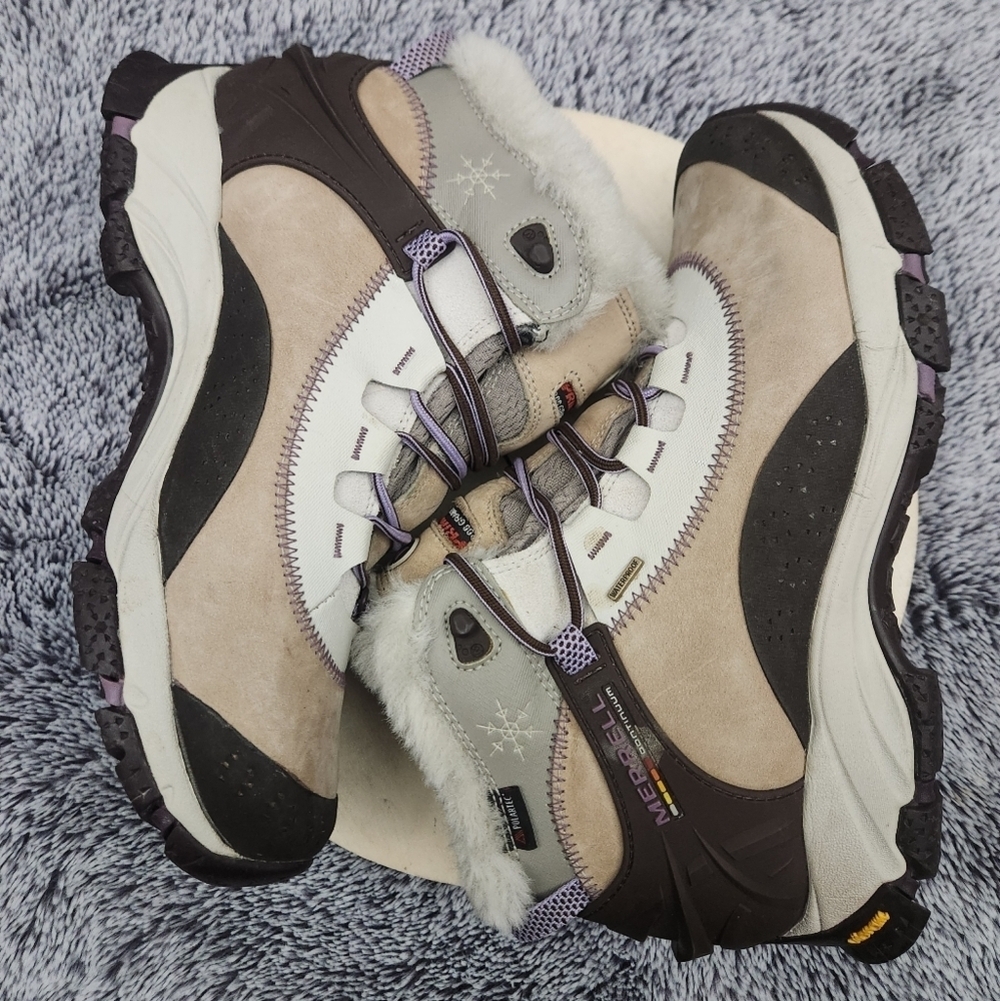 Merrell Polartec Continuum Thermo Arc 6 WP Brindle boots Women's Size 8.5 - Picture 6 of 9